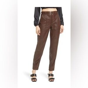 Nordstrom Open Edit Faux Leather Pants Size Small